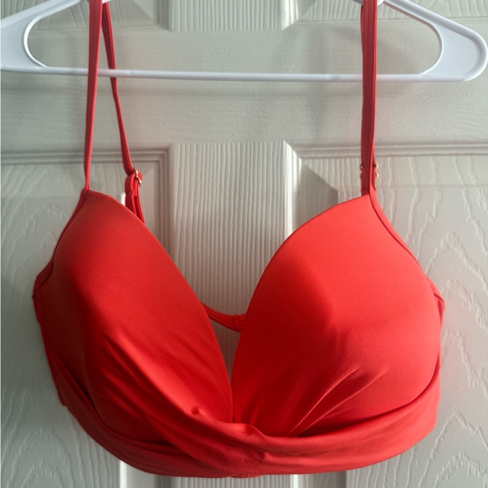 Vince Camuto Vibrant Coral Bikini Top